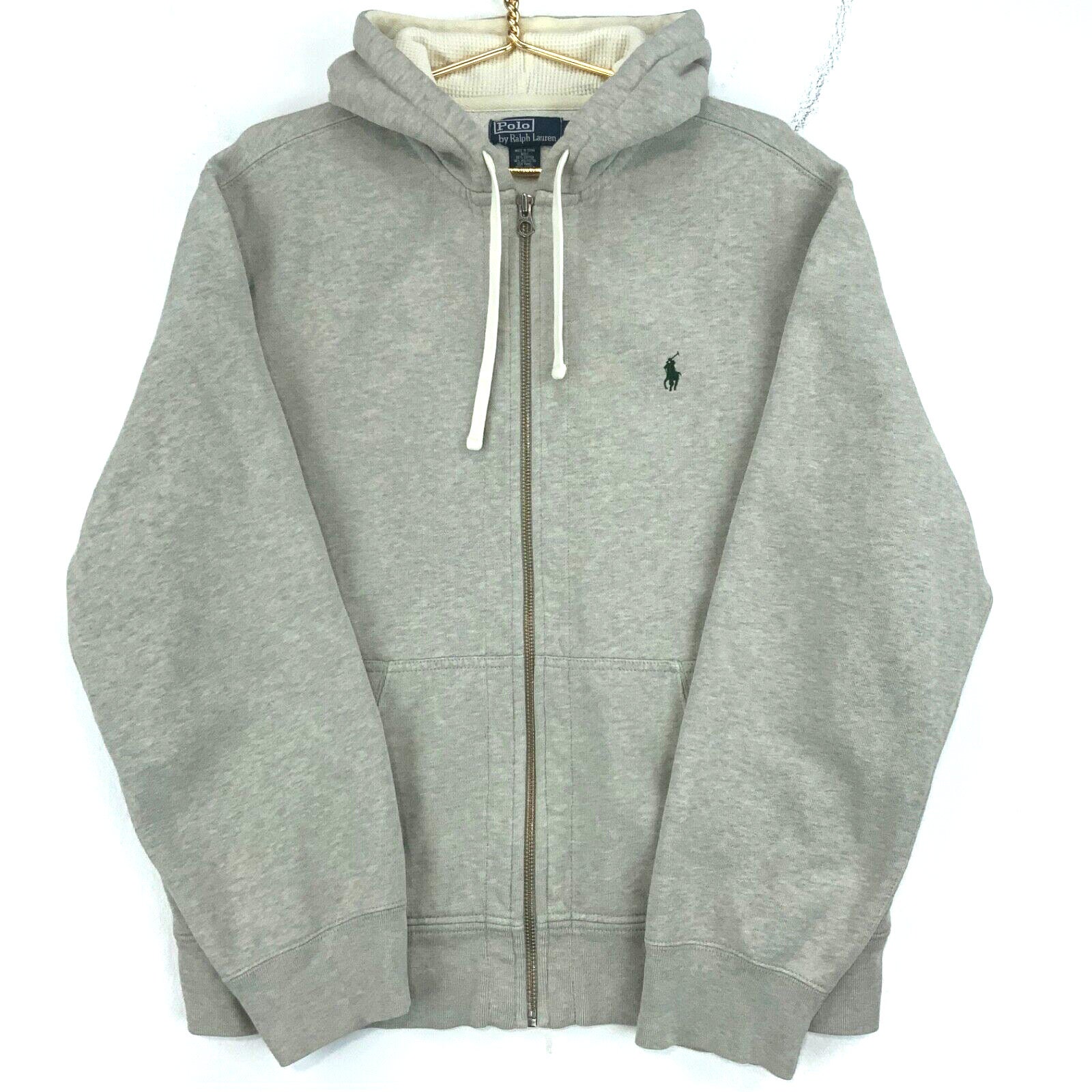 Polo ralph lauren grey zip cheap up hoodie