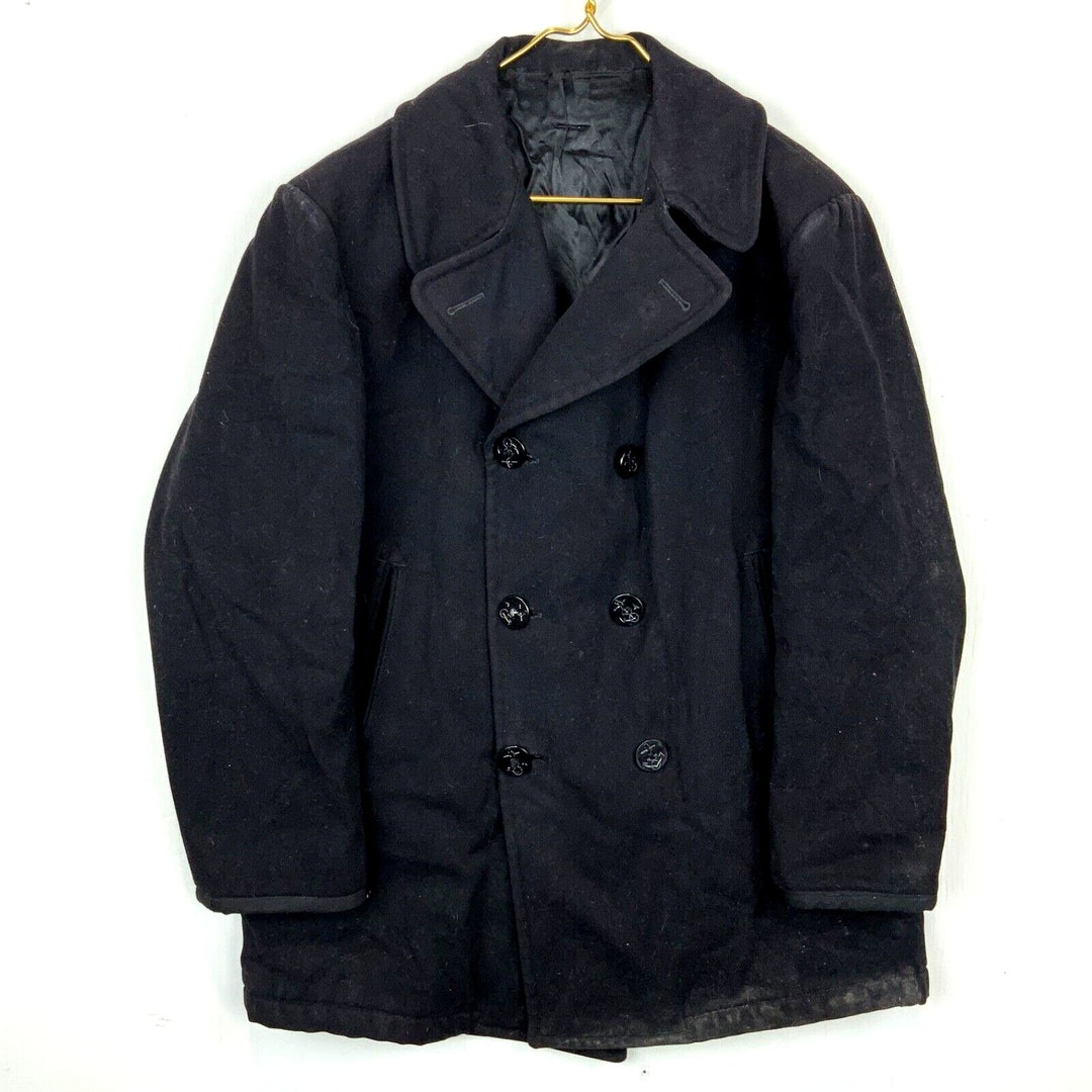 Sergeant Pea Coat - Navy Wool