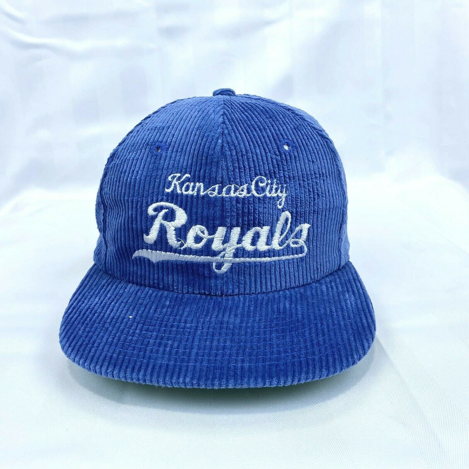 Kansas City Royals Vintage Corduroy Snapback Hat Cap 