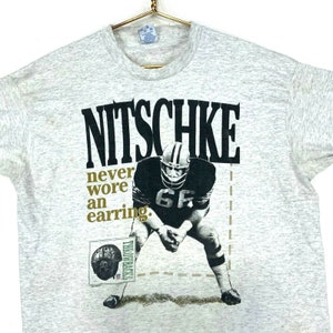 1993 Ray Nitschke Never Wore an Earring Salem Vintage T-shirt XL