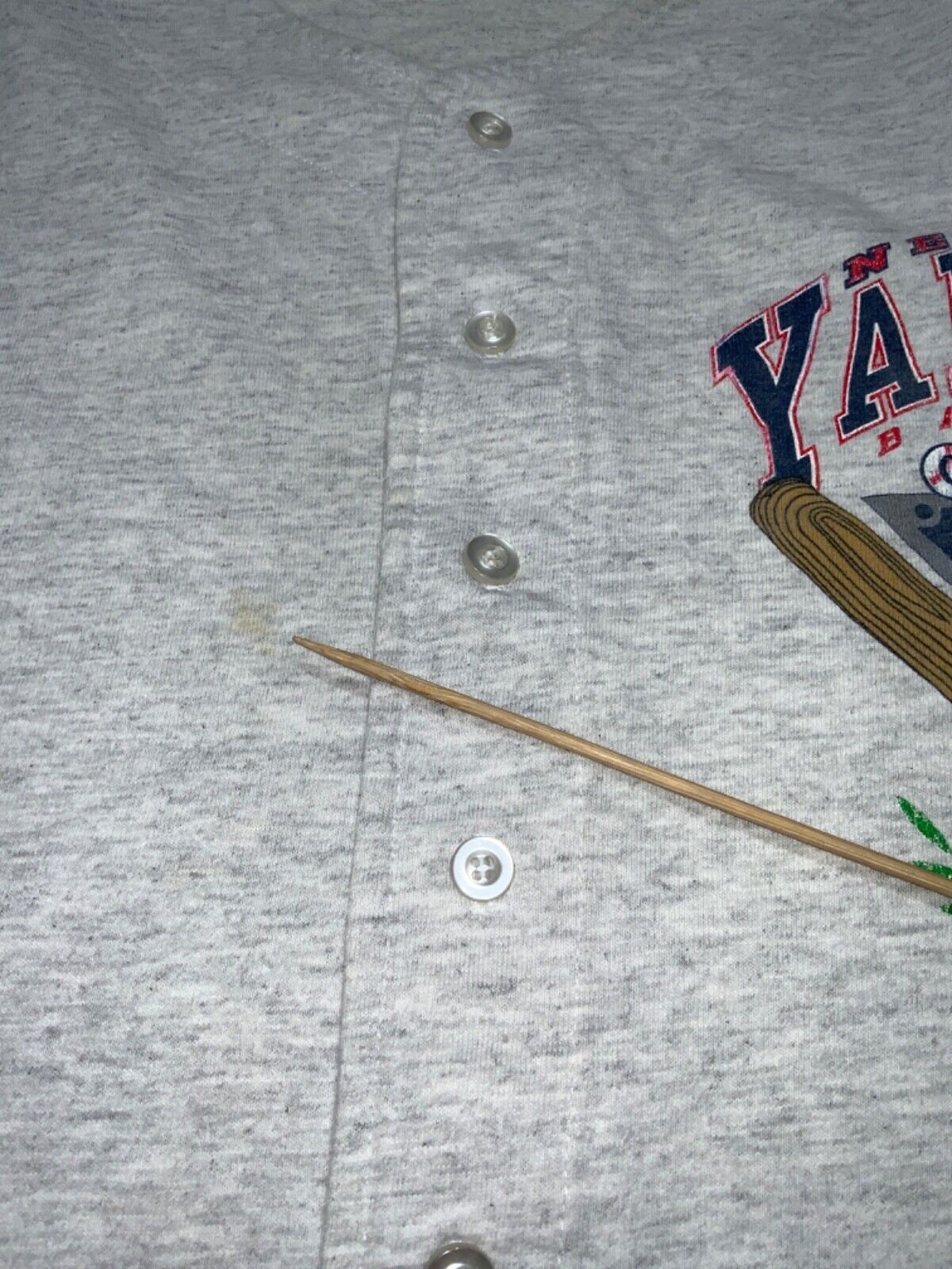 RetroRise1 Vintage New York Yankees Baseball Signal T-Shirt Jersey Large 1992 MLB 90s