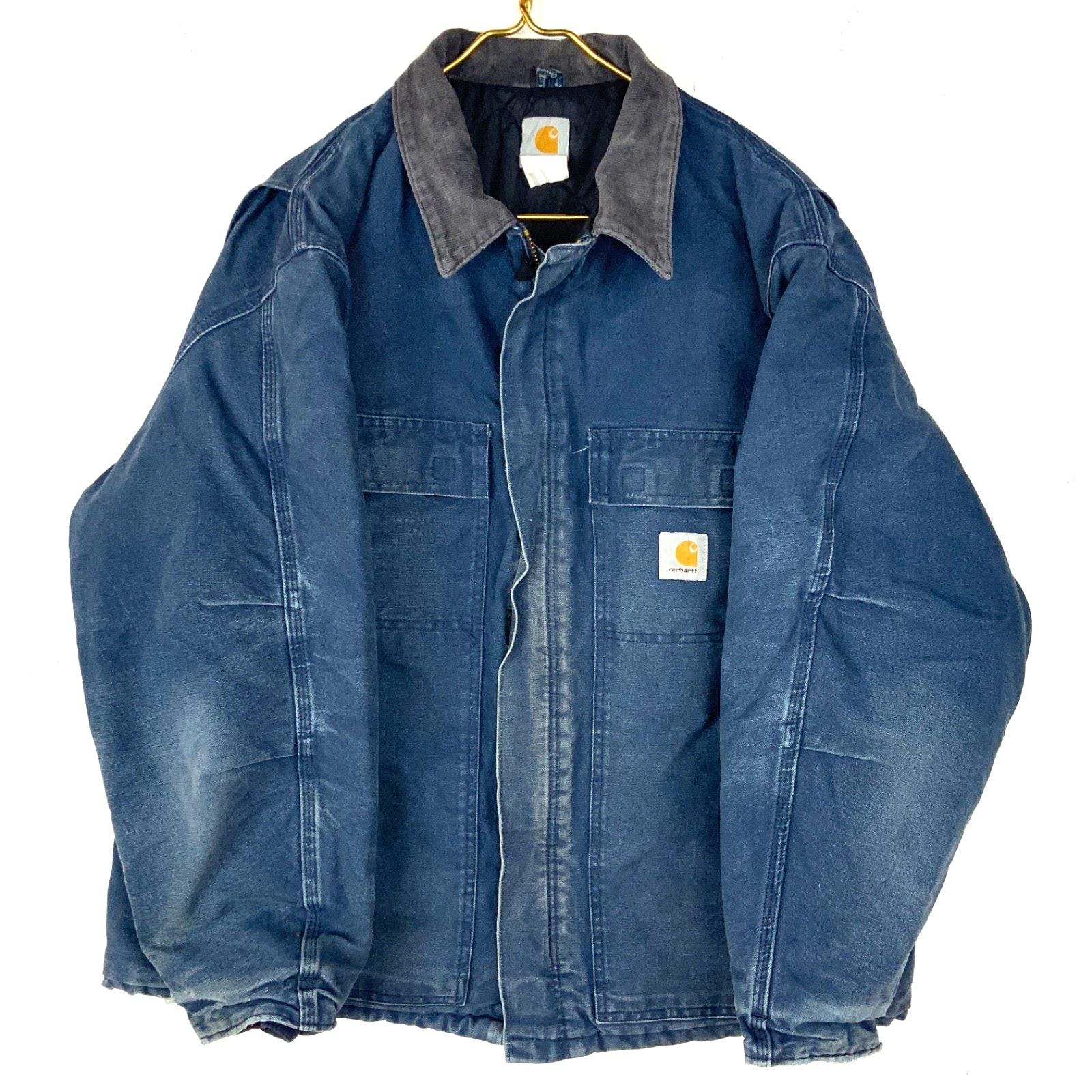 Carhartt ジャケット ネイビー Johnson Controls Navy Blue Carhartt Jacket - Etsy Canada