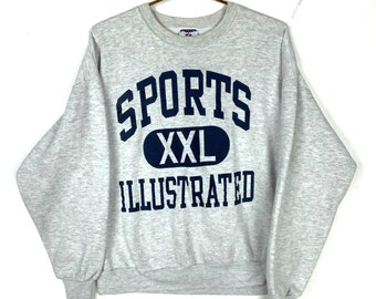 Vintage Sports Illustrated Sweatshirt Extra Large Gray 90s