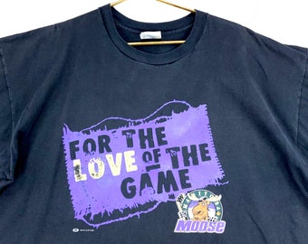 Vintage Manitoba Moose For The Love Of The Game T-shirt Size 2XL Black Nfl