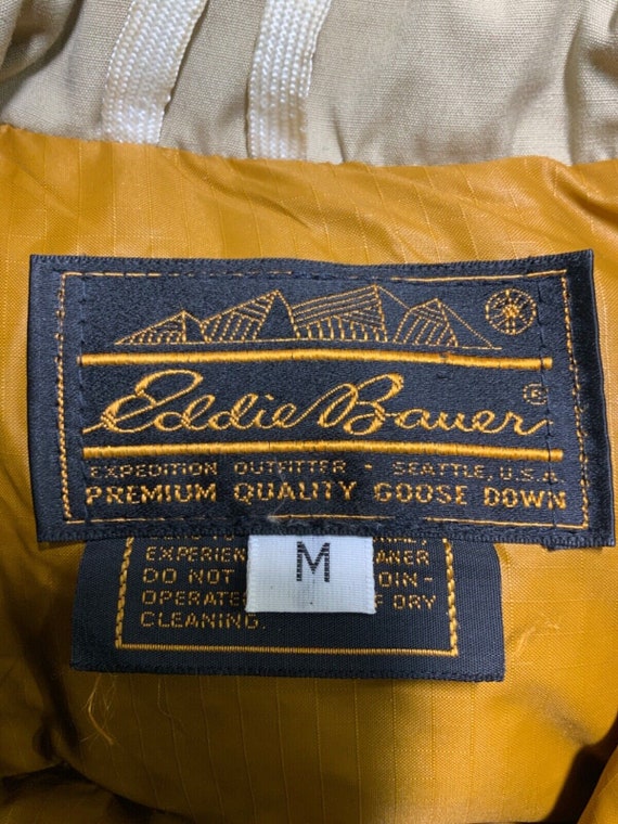 Vintage Eddie Bauer Down Full Zip Overcoat Jacket… - image 3