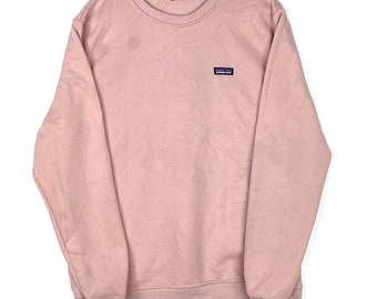 Patagonia Men's Sweatshirt Crewneck Size Large Pink