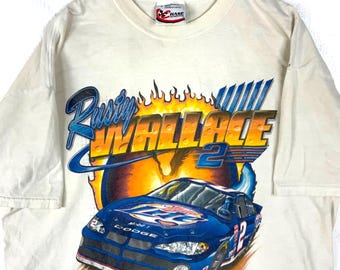 Vintage M&m's Racing Team #36 Chase T-shirt Large White 2000