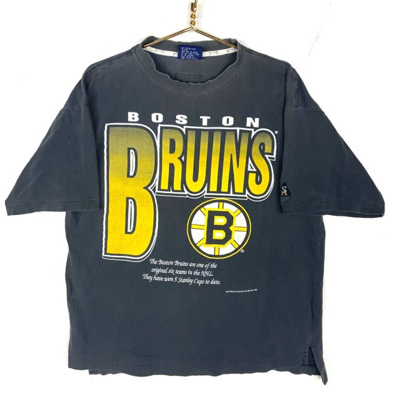 Vintage Boston Bruins T-Shirt Large Black 1994 Nh… - image 2
