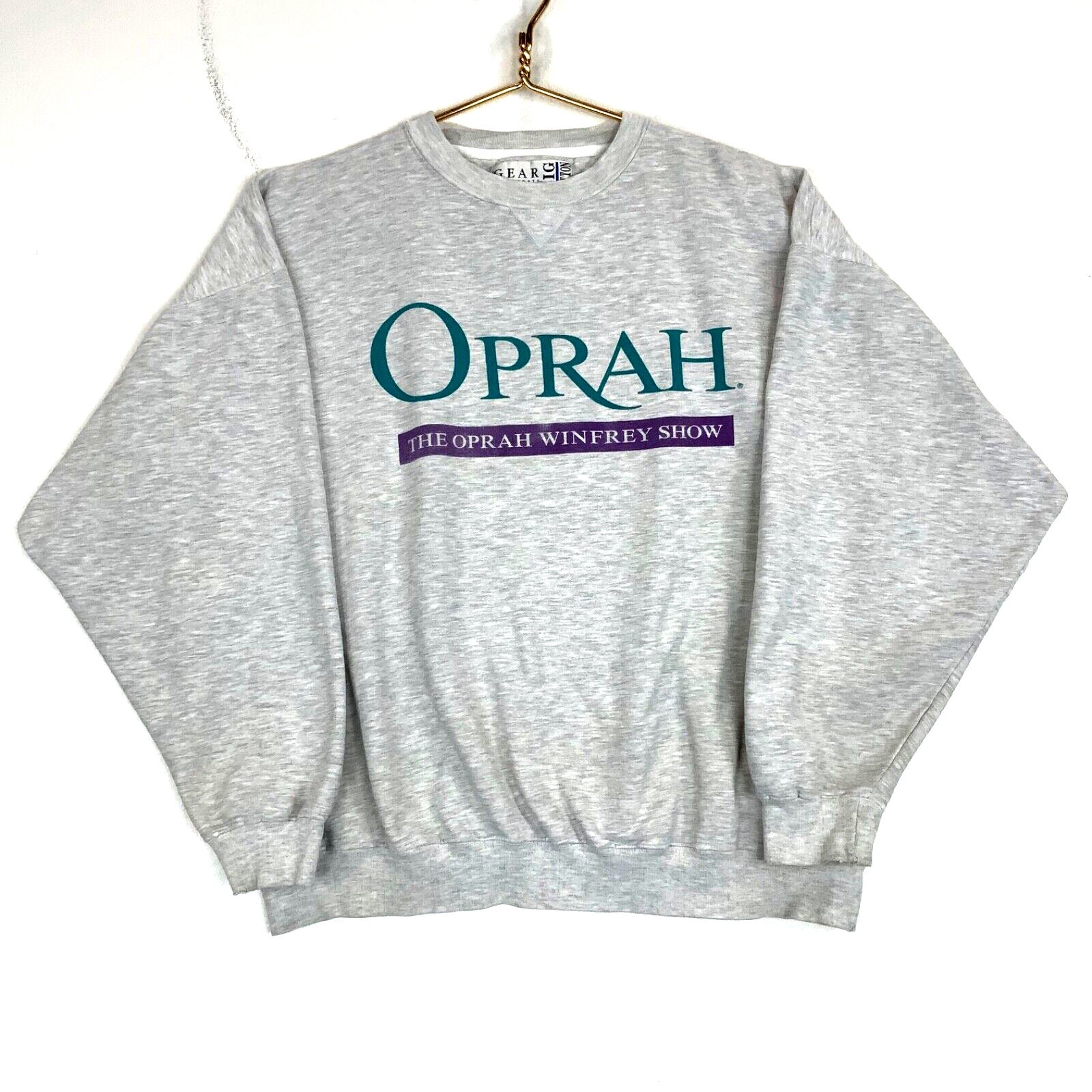 Vintage the Oprah Winfrey Show Sweatshirt Crewneck Size XL Gray 90s Television Etsy Ireland