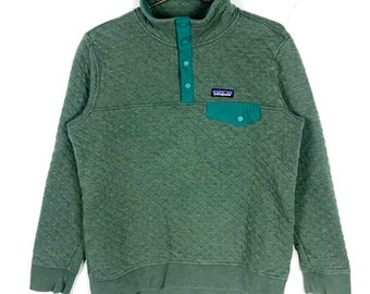 Patagonia Snap T-sweatshirt voor dames van biologisch katoen, kleine groene trui