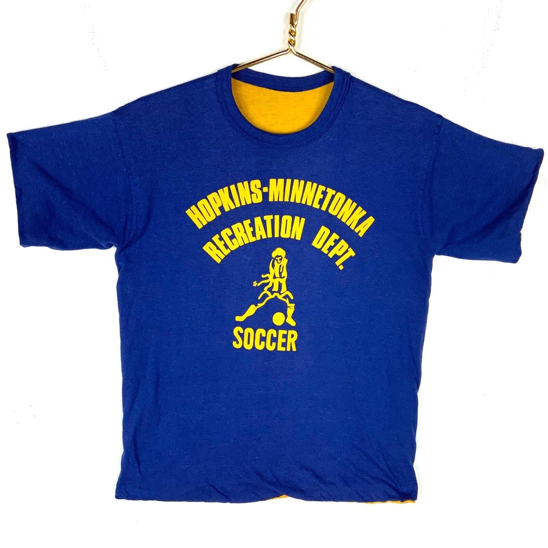 70's Champion double face T shirt USA製 Vintage Champion Double Faced T-shirt Small Blue Yellow Made