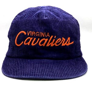 Vintage Virginia Cavaliers Sports Specialties Script Corduroy Hat Cap Ncaa