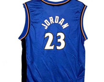 Vintage Washington Wizards Jersey Youth XL Champion Michael Jordan Blue Nba