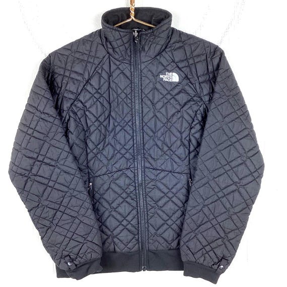 The North Face Women s Quilted Jacket Size Small Black Full Zip Etsy