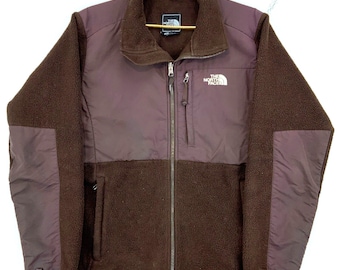Vintage the North Face Denali Zip up Fleece Sweater Jacket Size XL Blue 