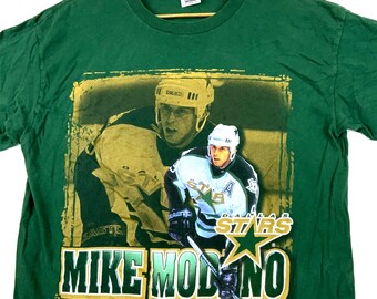 Vintage Mike Modano Dallas Stars Starter T-shirt Medium 1997 Nhl Made In Usa 90s
