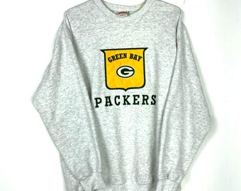 vintage Green Bay Packers muscade sweat Extra Large gris Nfl Football des années 90