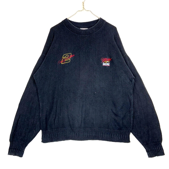 Vintage Rusty Wallace Miller Racing Knit Sweater … - image 1