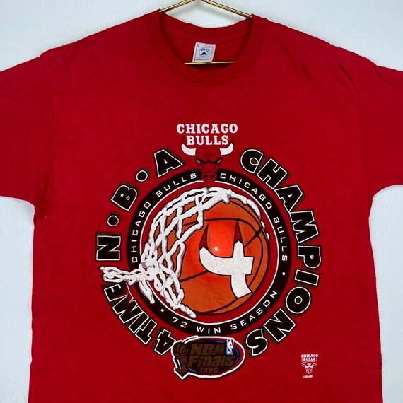 1996 Chicago Bulls NBA Champions Starter T Shirt Size Medium/Large – Rare  VNTG