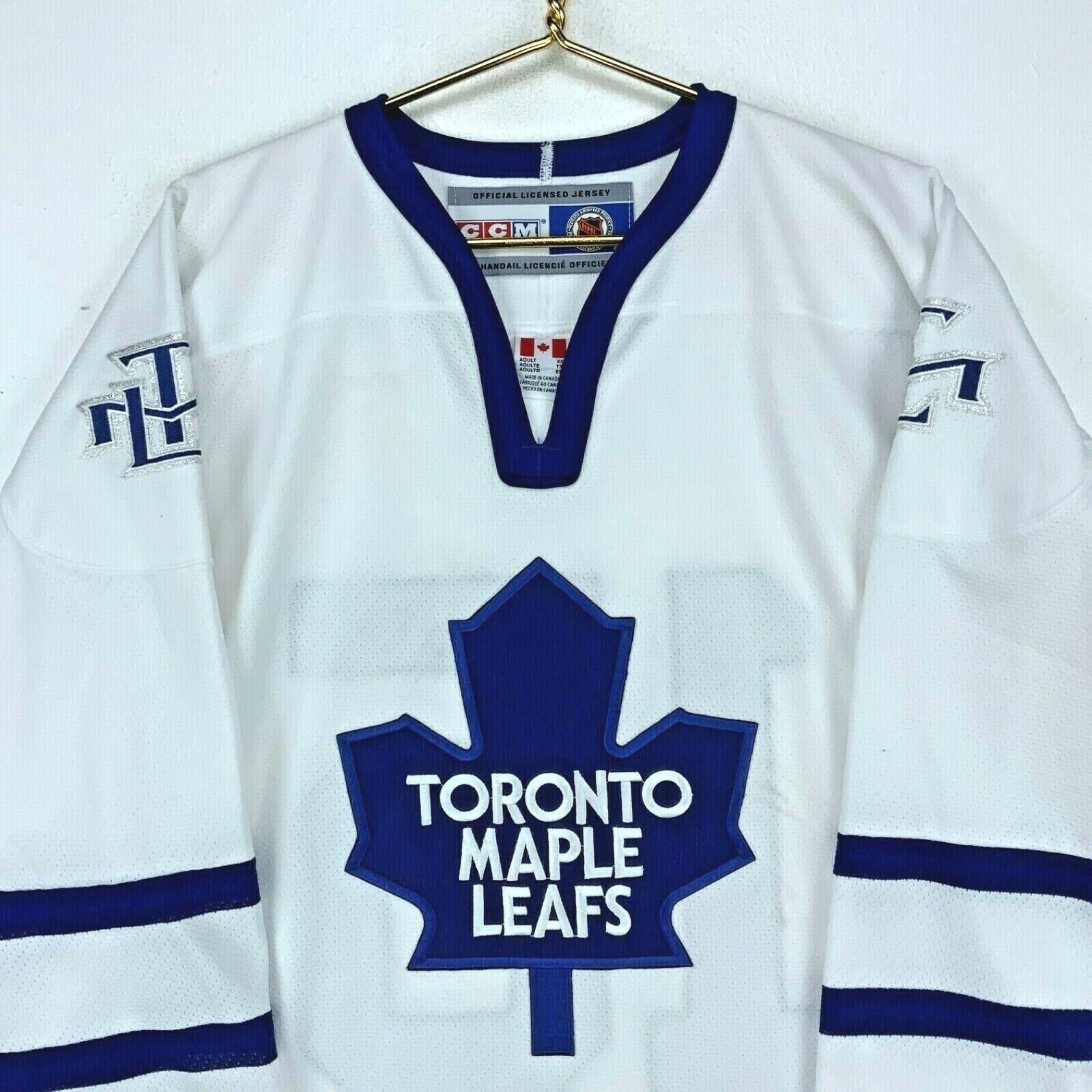 Vintage Toronto Maple Leafs Jersey Hockey CCM 90s All Over Print