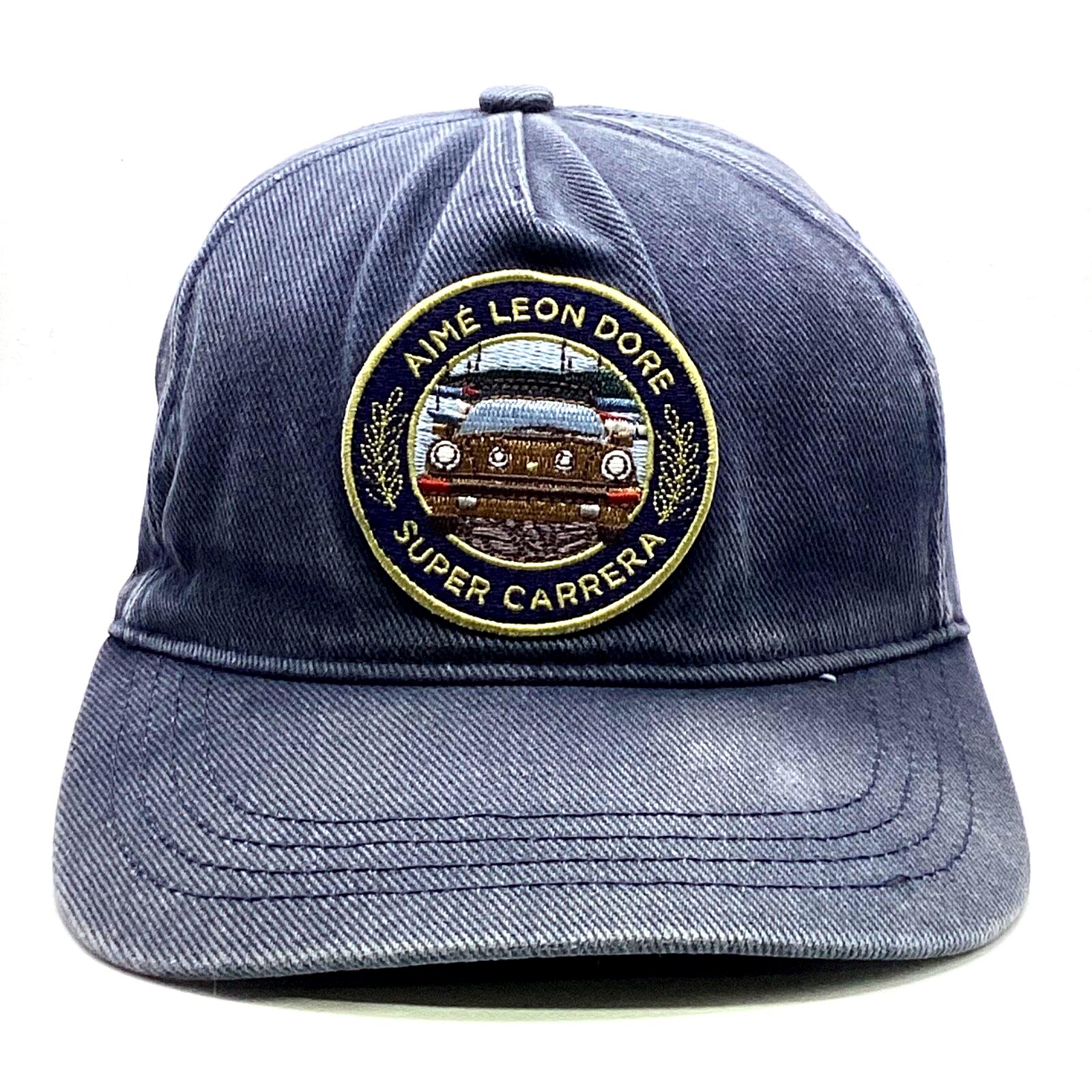[美品]AIME LEON DORE PORSCHE 6パネルキャップ CAP紺 Aime Leon Dore Porsche Super Carrera Badge Snapback Hat Cap