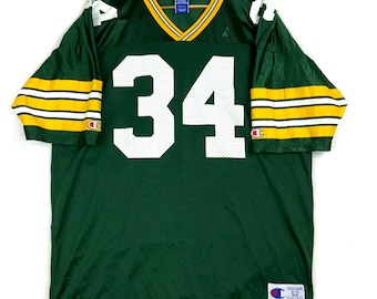 Vintage Green Bay Packers Edgar Bennett #34 Champion Jersey Size 52 Green Nfl