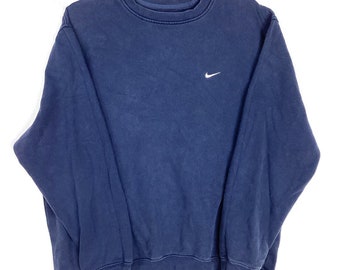 Vintage Nike Sweatshirt Crewneck Size Extra Large Blue Y2K