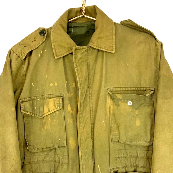 Vintage Military M-52 Field Coat Jacket Size Medi… - image 2