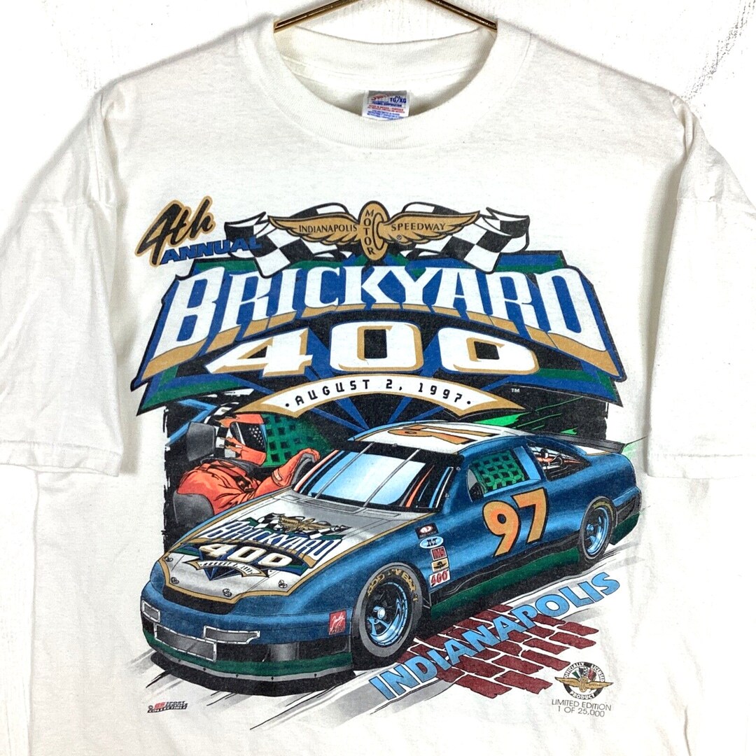 Vintage Brickyard 400 T-shirt Indianapolis Motor Speedway Size XL 1997 ...