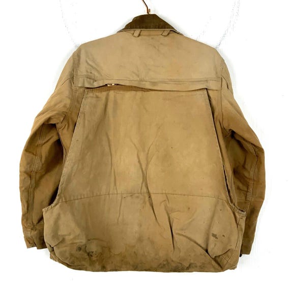 Vintage Carhartt Hunting Jacket Large Button up Made Usa Game Pouch Distressed Etsy UK