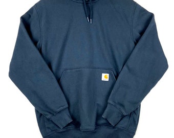 Carhartt Rain Defender Sweatshirt Hoodie Size Small Blue Workwear