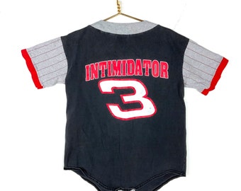 vintage Dale Earnhardt Intimidator # 3 concurrents Voir maillot gris moyen Nascar