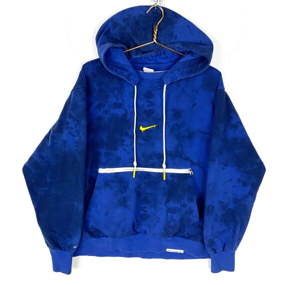 Felpa con cappuccio Nike Dri-Fit Peace Love Basketball Large Blu