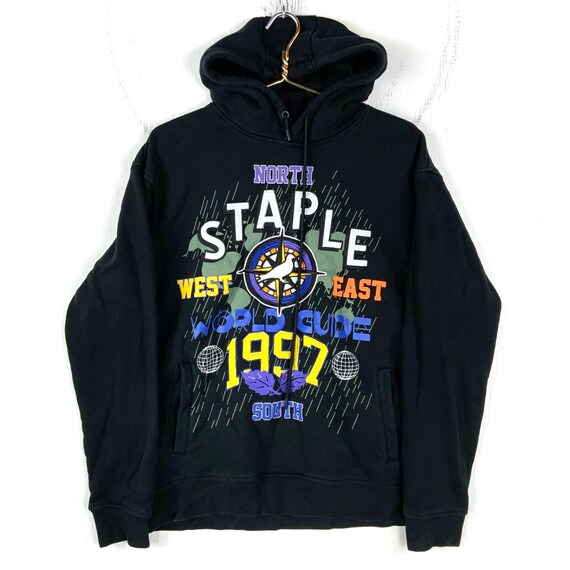 Staple Pigeon Sweatshirt Hoodie Size Large Black World Guide 1997 Etsy UK