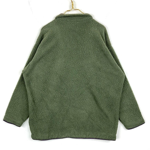 Patagonia Patch Fleece Sweater Jacket Large Made in Usa Snap