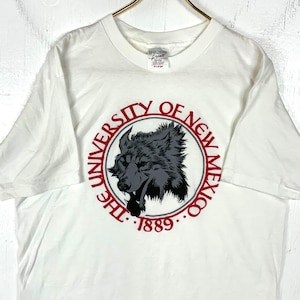 Vintage Universität Von New Mexico T-Shirt XL Made USA Single Stitch Ncaa 80er 90er Jahre