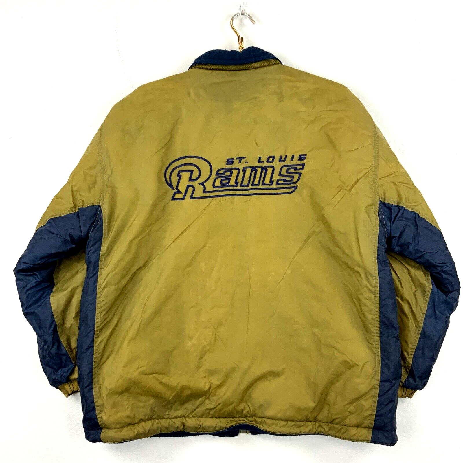 VINTAGE NFL ST. LOUIS RAMS WINDBREAKER JACKET, Men's Fashion