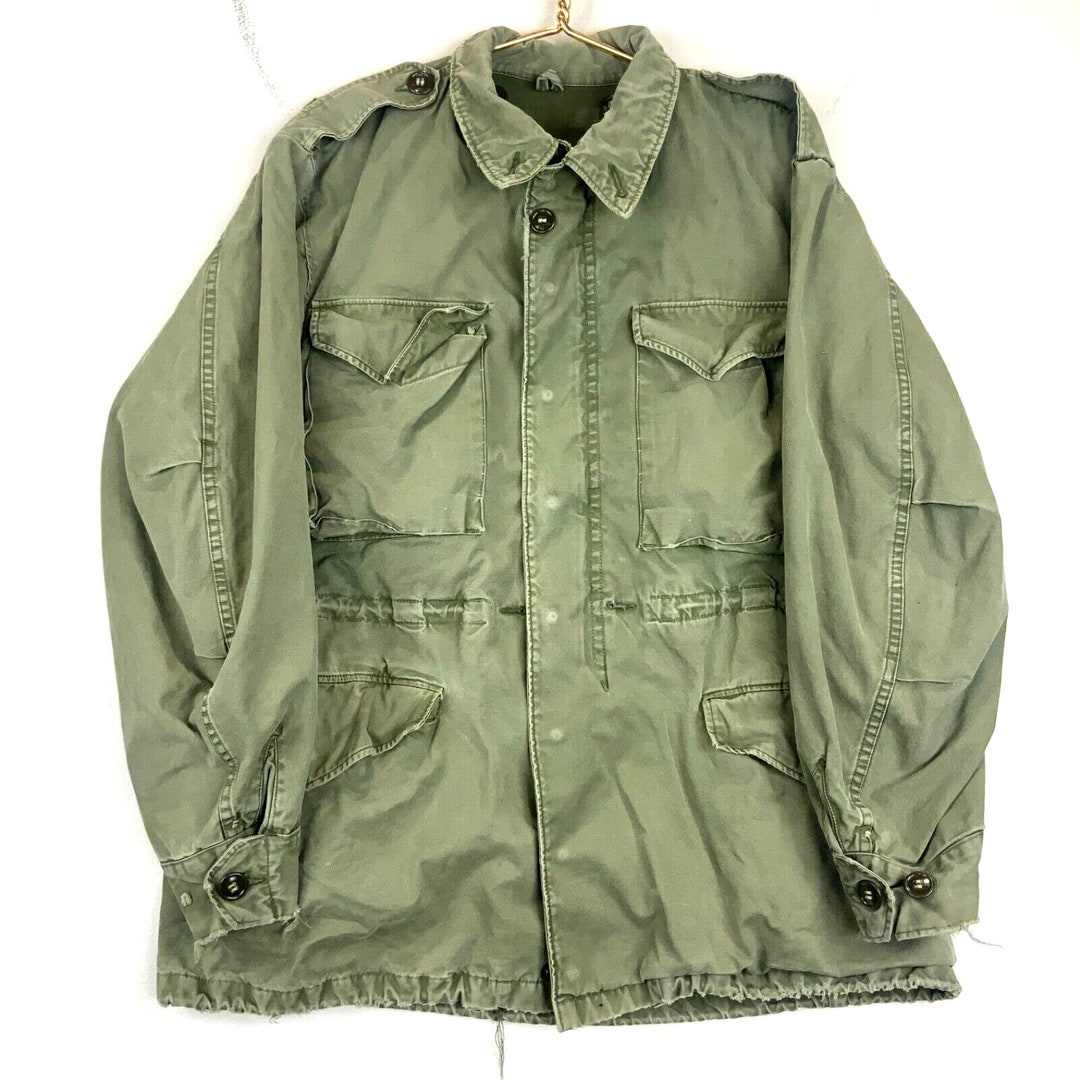 Vintage Military M52 Jacket Size Medium Green Vietnam Era 60s 70s - Etsy