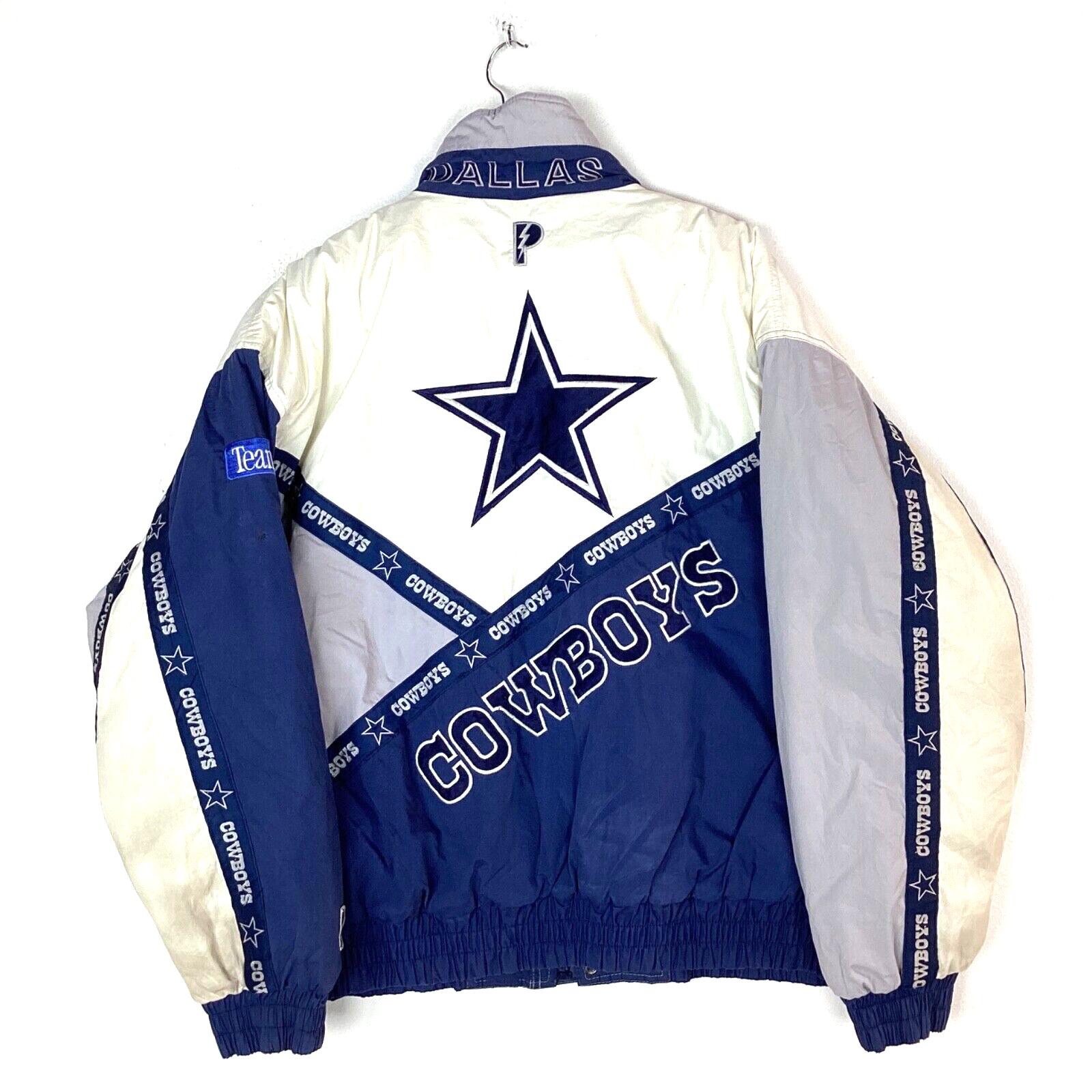 Vintage Dallas Cowboys Pro Player Jacket Extra Large Nfl Football Full Zip 90s