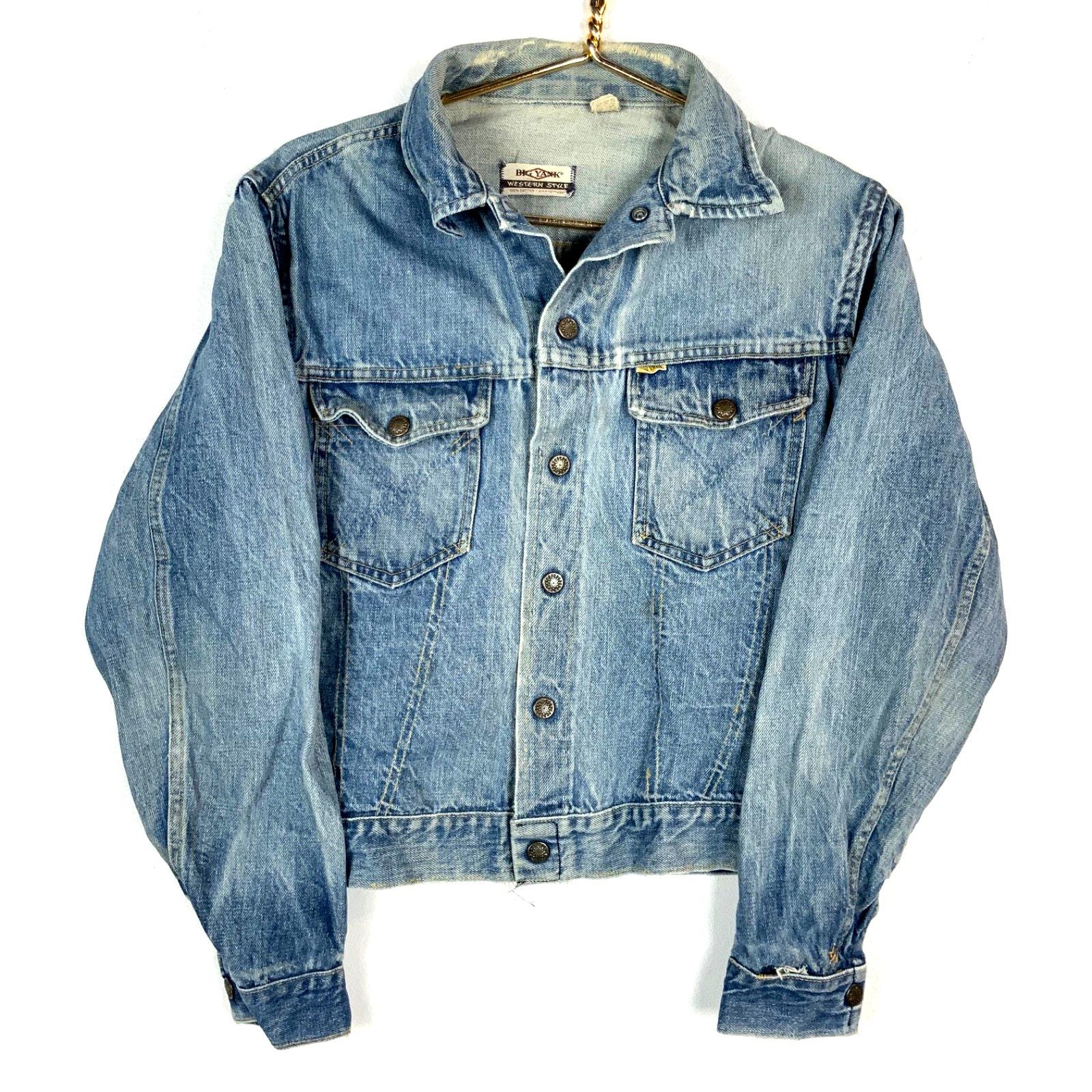 70〜80s BIG YANK denim jacket Vintage 1970s Big Yank Western Style Denim Jean Jacket Small