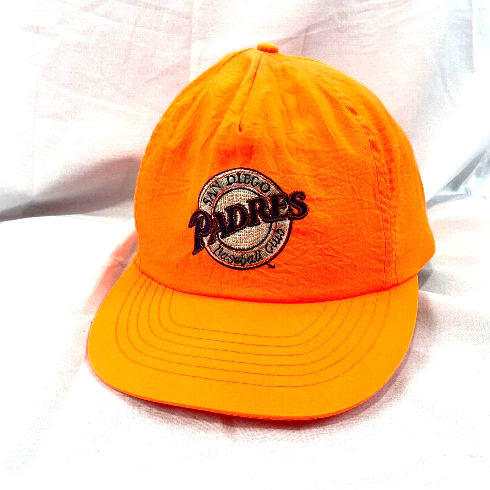 Vintage San Diego Padres Snapback Hat Cap Adjustable Orange 