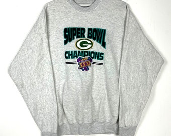 vintage Green Bay Packers Sweat-shirt ras du cou Super Bowl 2XL Legends 1996 Nfl
