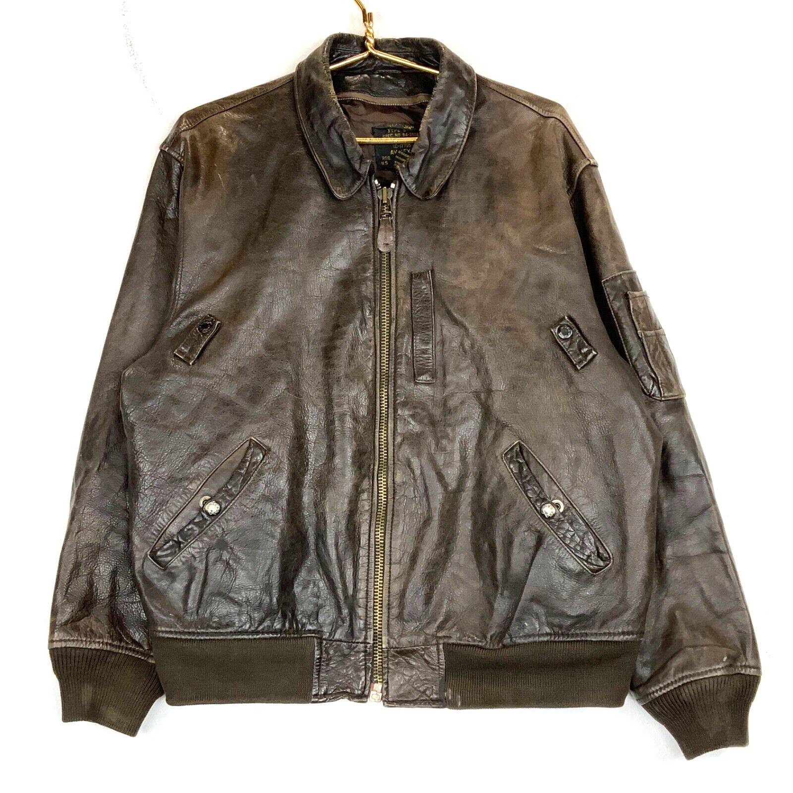 ジャケット・アウター VINTAGE AVIREX B-15 LEATHER VINTAGE AVIREX B-15 LEATHER