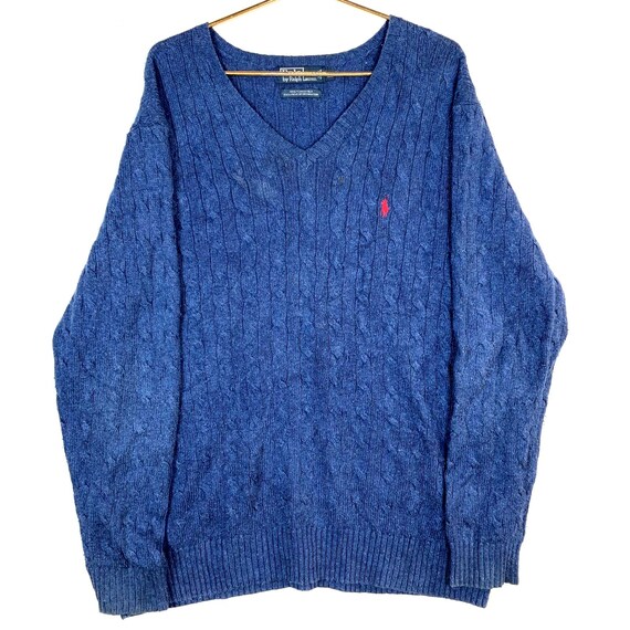 ポロラルフローレン ケーブルニット シルク ビンテージ ヴィンテージ　カーキ ヴィンテージ ポロ ラルフローレン シルク ケーブルニット セーター XL