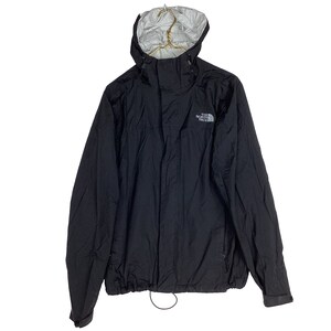 The North Face Dryvent Windbreaker Jacket Small Black Full Zip Hooded