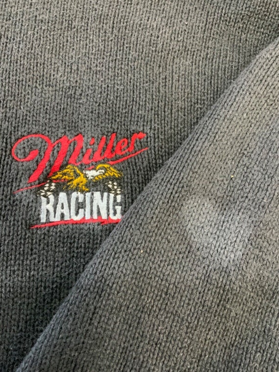 Vintage Rusty Wallace Miller Racing Knit Sweater … - image 5