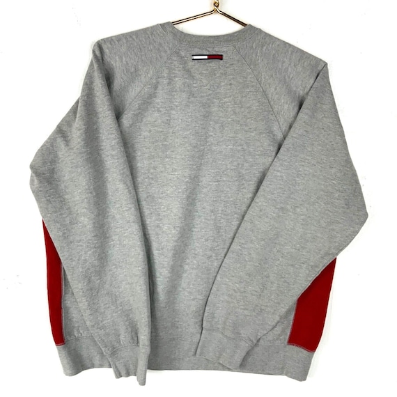 Vintage Tommy Hilfiger Damen Sweatshirt Rundhals Größe Medium grau