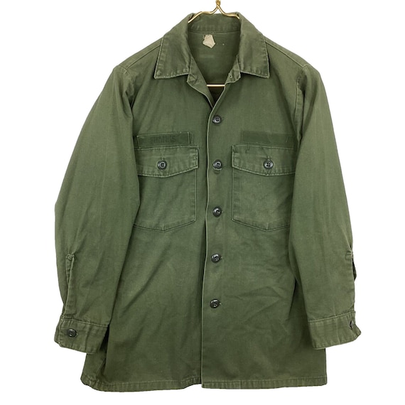 Vintage Us Army Utility Og 507 Button Up Shirt Sm… - image 1