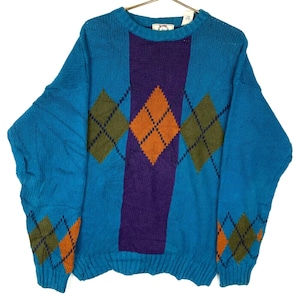 小物 90s INVERALLAN vintage knit Vintage Halloween Pumpkin Knit Sweater Cardigan by ALEXANDRA