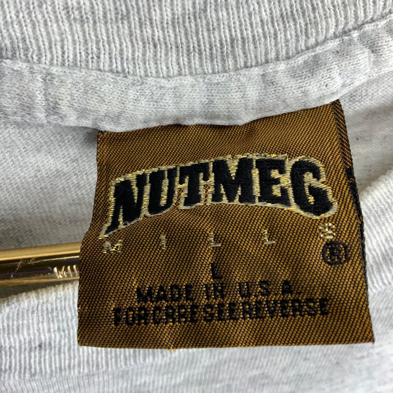 Vintage Pittsburgh Pirates Nutmeg T-Shirt Large 1992 Gray Mlb Single Stitch  90s